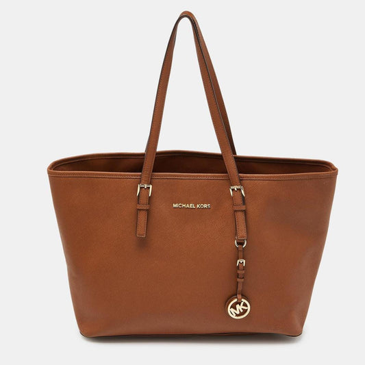 Michael Michael Kors Leather Jet Set  Shopper Tote