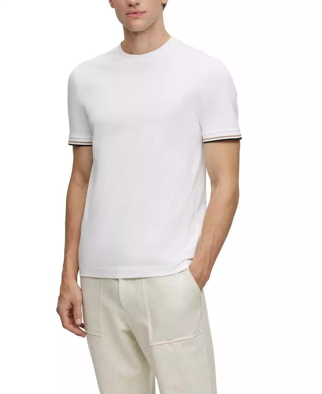 Men's Signature-Stripe Cuffs T-shirt