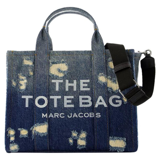 The Medium Tote -  - Cotton - Blue