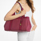 Romee Large Signature Logo and Leather Tote Bag