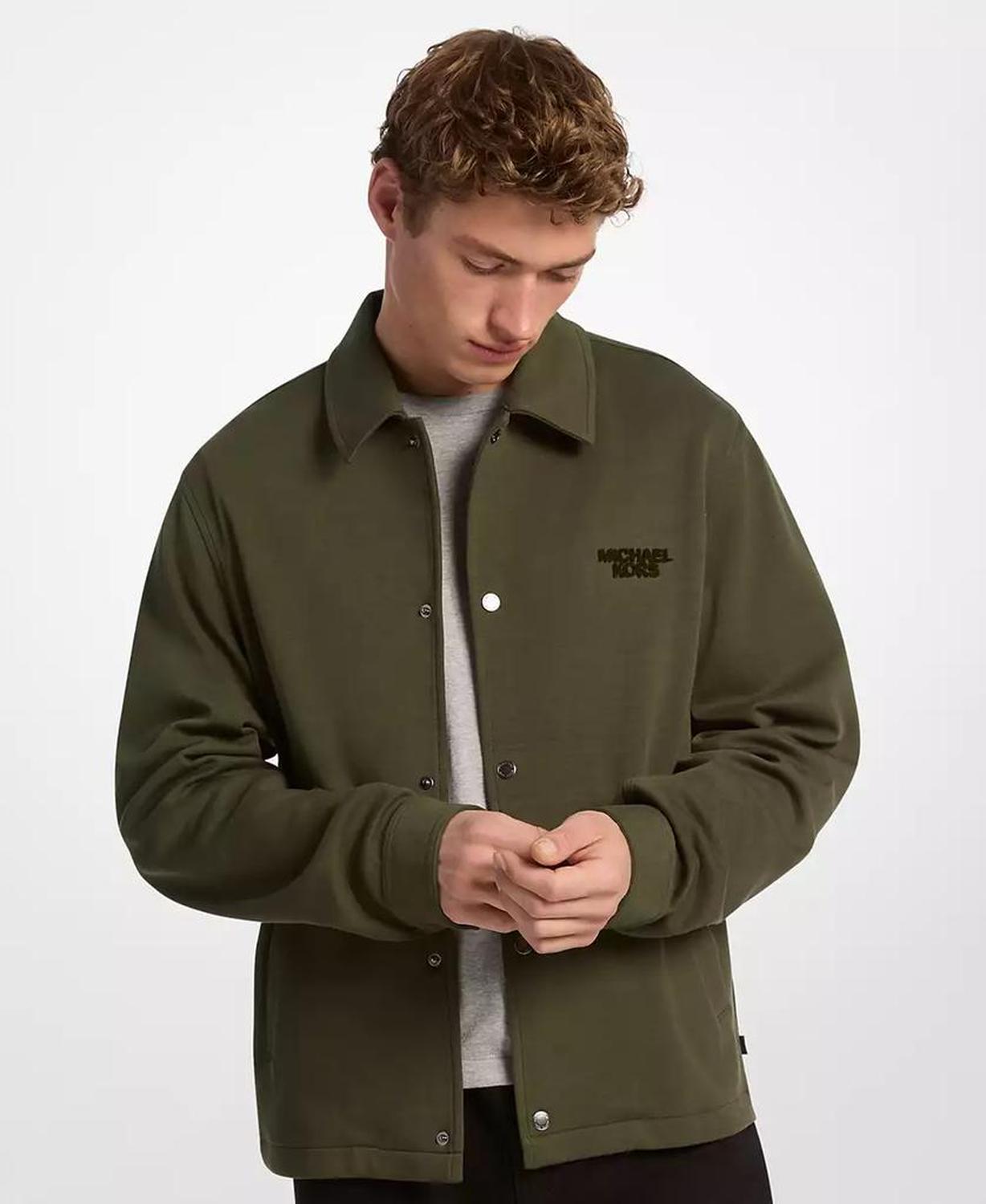 Men's Collared Long-Sleeve Jacket