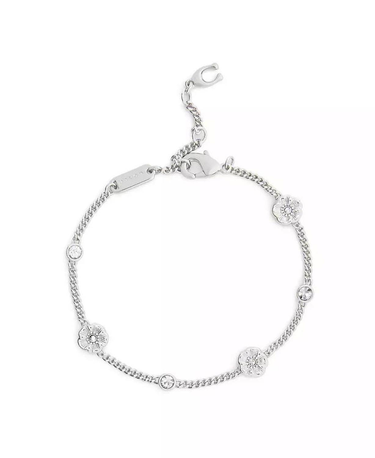 Faux Stone Signature Tea Rose Strand Bracelet