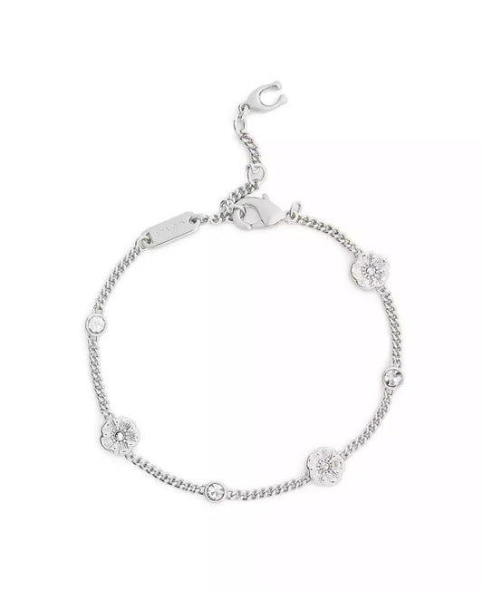 Faux Stone Signature Tea Rose Strand Bracelet