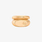 Logo Engraved Double Layered Signet Ring