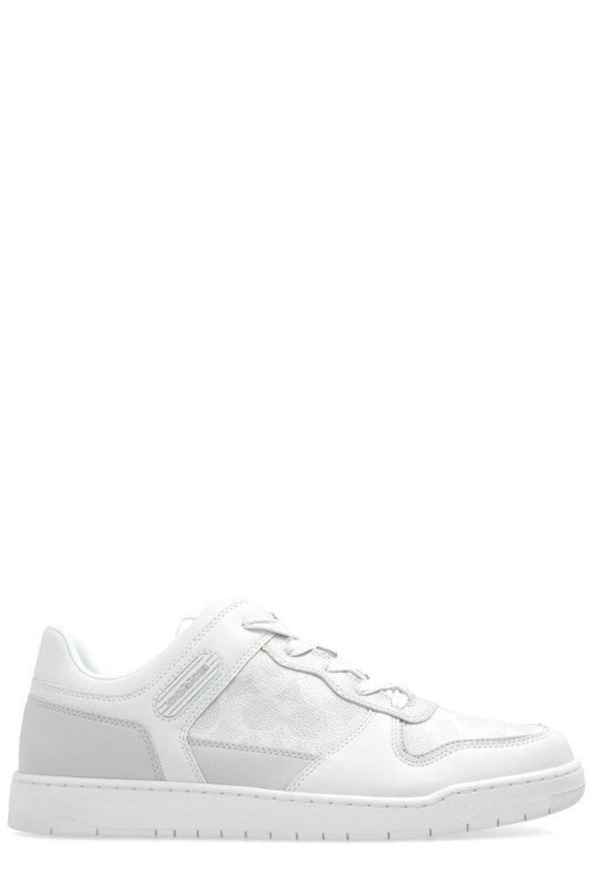 Coach Logo Patch Lace-Up Sneakers
