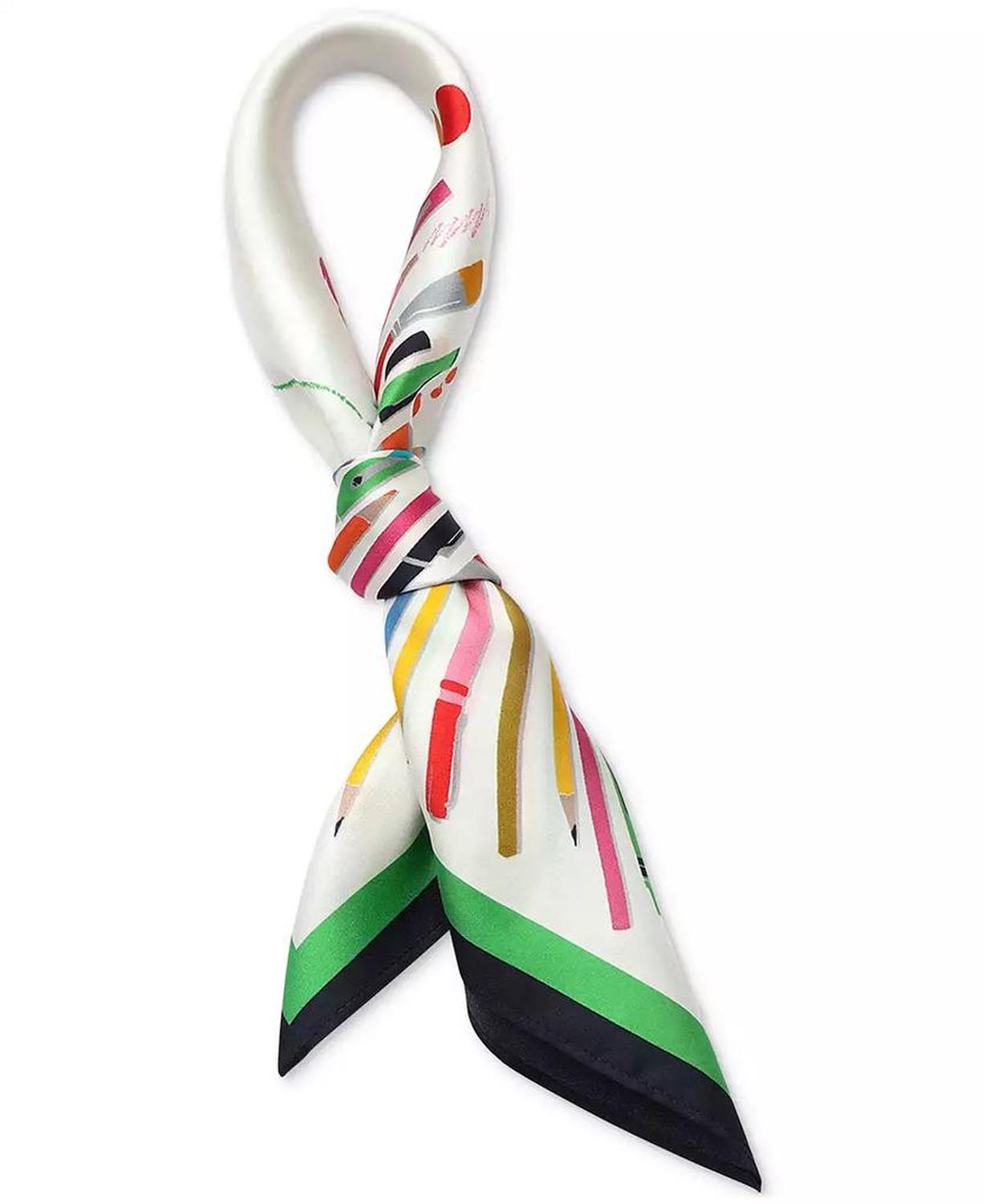 Art Supplies Silk Bandana Scarf