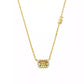 Cubic Zirconia Cut Pendant Necklace