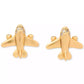 Gold-Tone Out of Office Airplane Stud Earrings