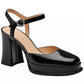 Women's Sculpted-Heel Platform Pumps