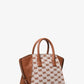 Avril Small Signature Logo Jacquard Satchel