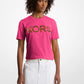 Sequined Logo Cotton T-Shirt