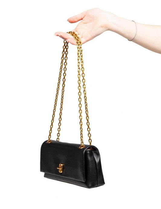 Black Leather Wallet Bag