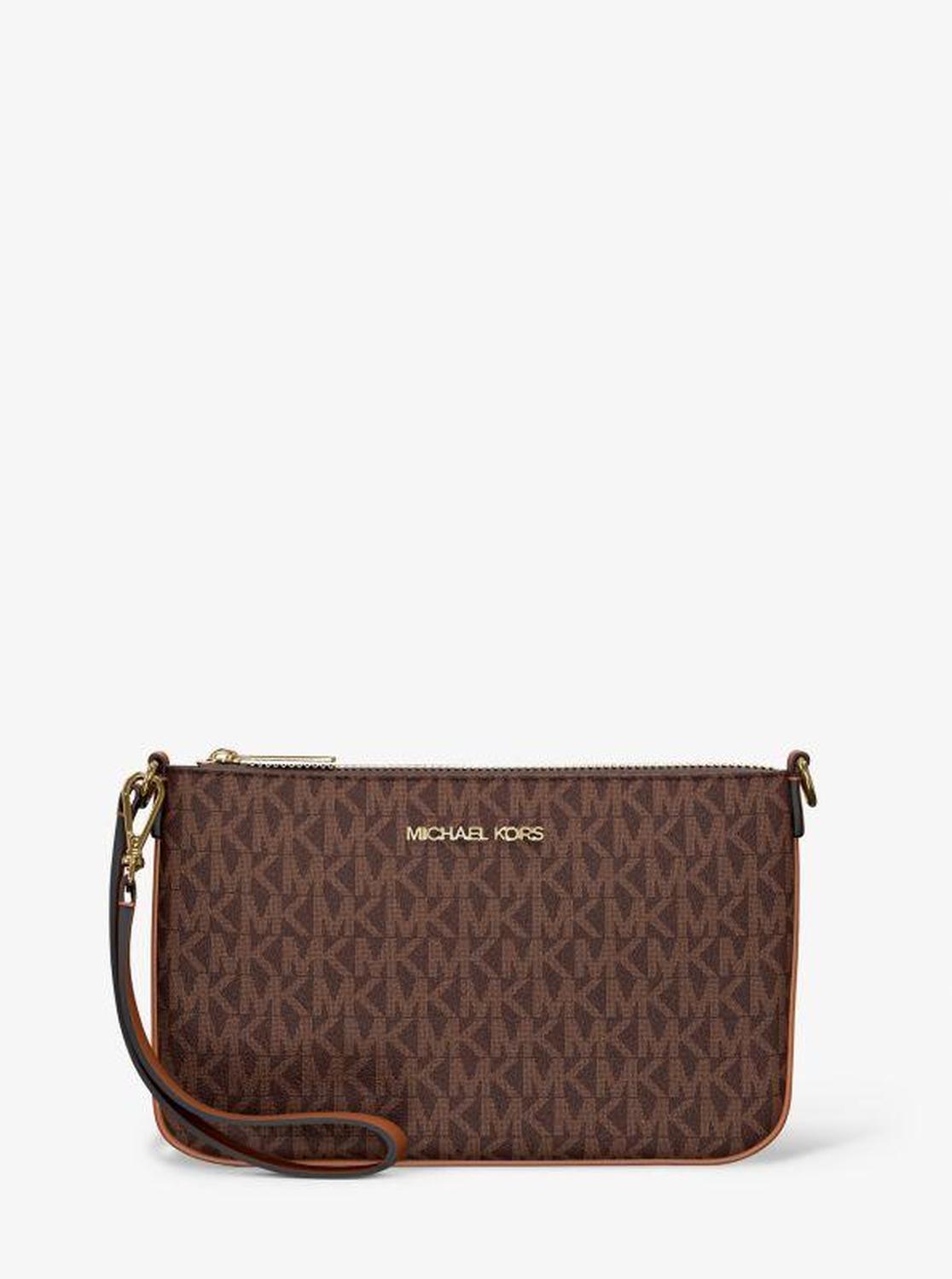 Jet Set Small Signature Logo Convertible Wristlet