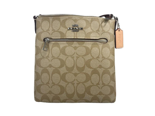 COACH Rowan Mini Crossgrain Leather File Crossbody Bag   Faded Blush Women's CS182