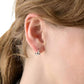 Spade Flower Huggie Earrings