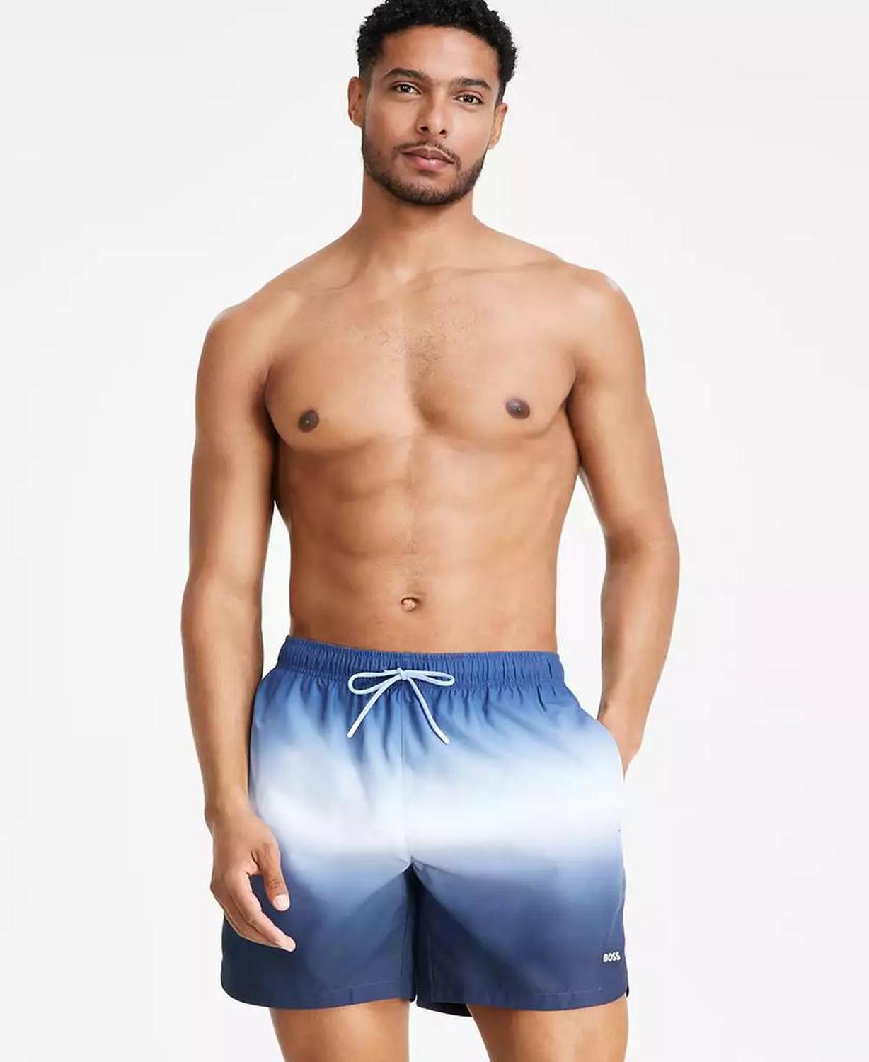 Men's Color Gradient Swim Trunks