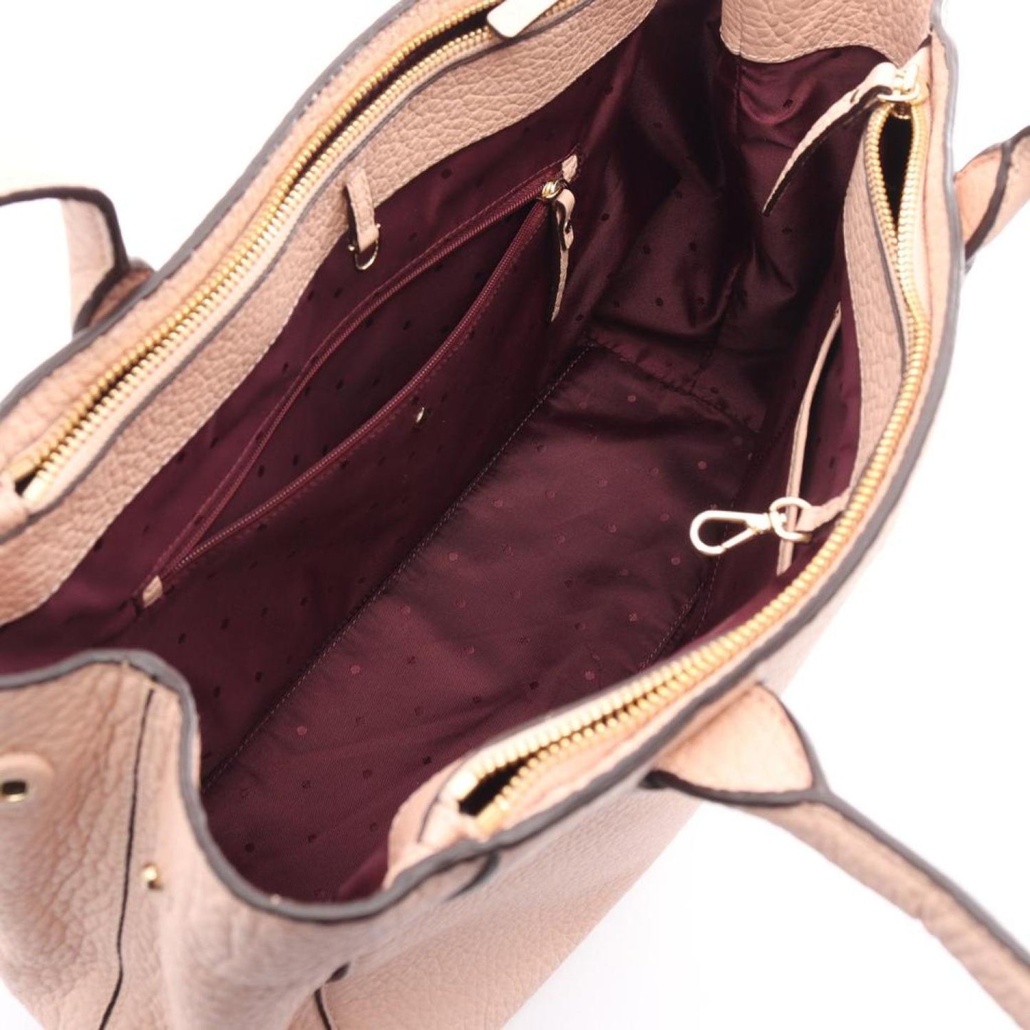 Handbag Tote Bag Leather Beige