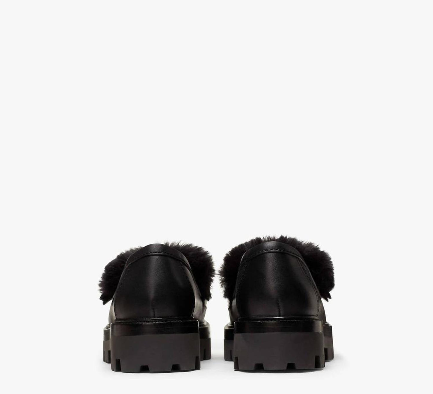 Women's Posh Winter Fur Loafers In Black