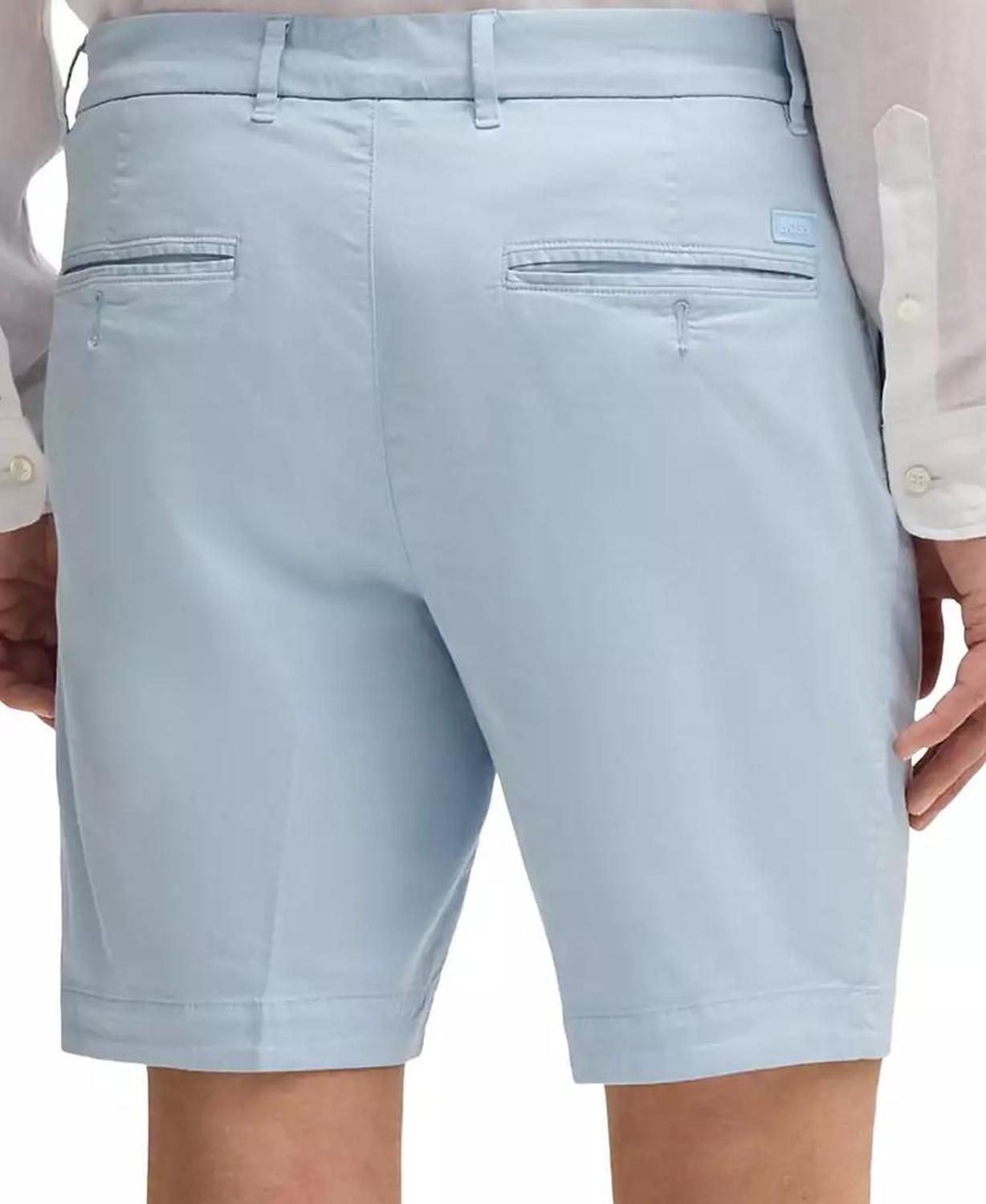 Men's Stretch-Cotton Twill Slim-Fit Shorts