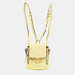 Chloe Lemonade Leather And Suede Mini Faye Day Backpack