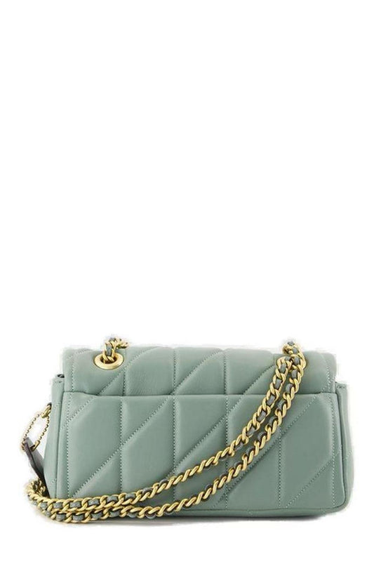 Coach Tabby 20 Logo Plaque Quilted Shoulder Bag