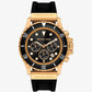 Oversized Everest Gold-Tone and Silicone Watch