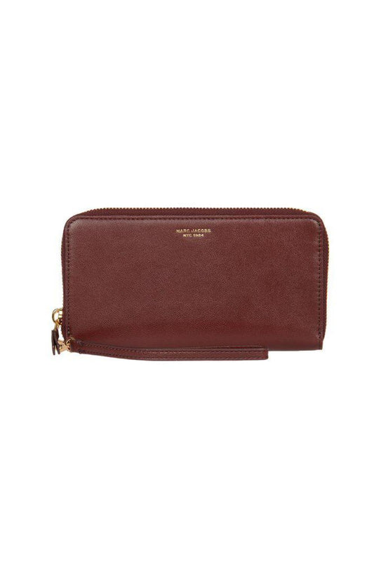 Marc Jacobs The Slim Logo Plaque Zipped Wallet