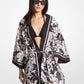 Palm Print Cotton Cover-Up
