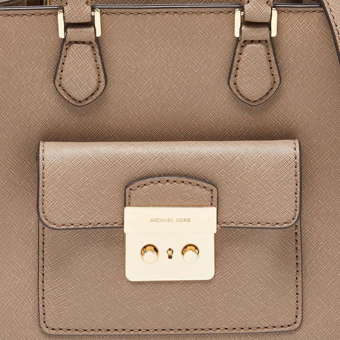 Michael Michael Kors Beige Leather Tote