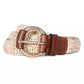 32mm Woven Raffia Belt