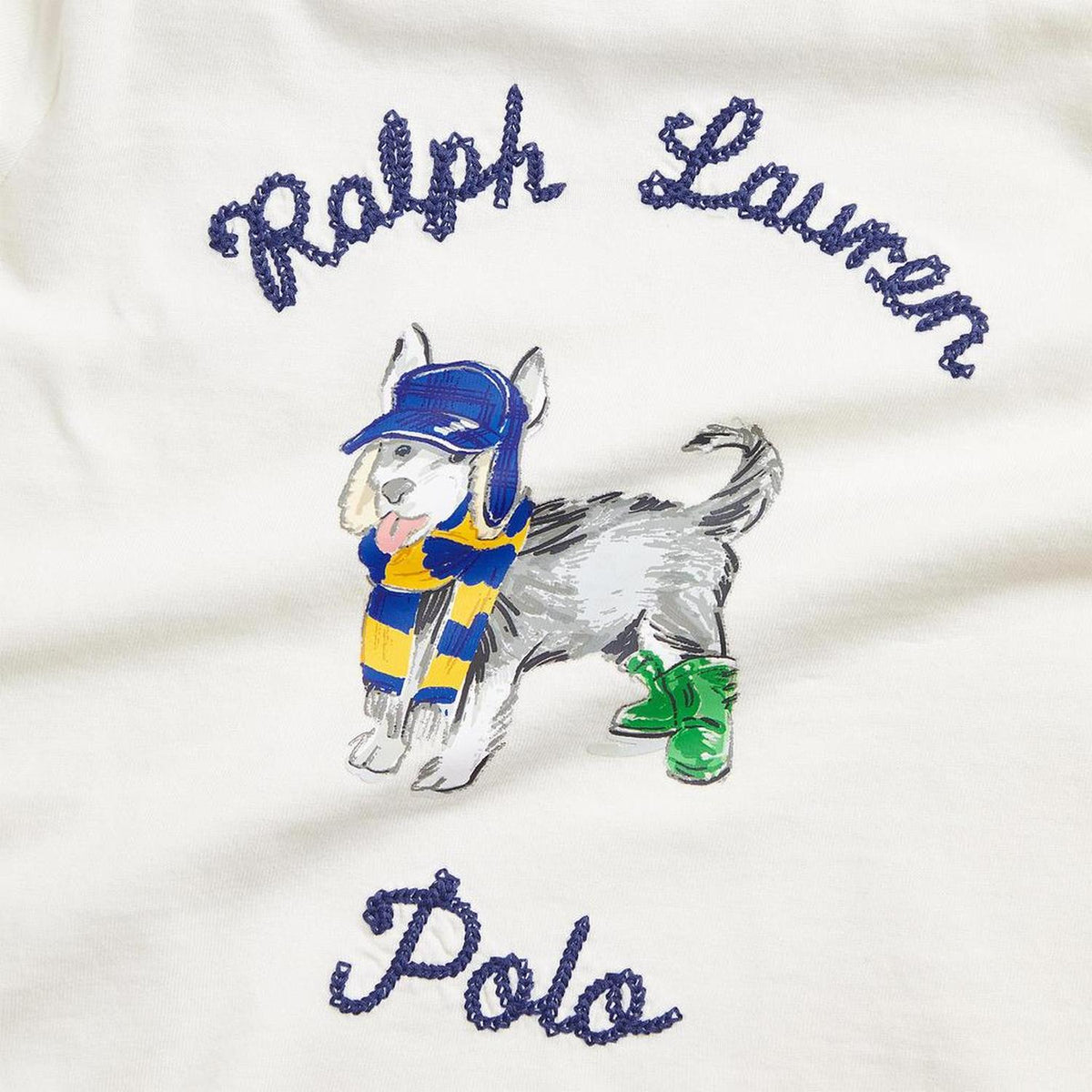 Dog-Print Cotton Long Sleeve Tee (Infant)