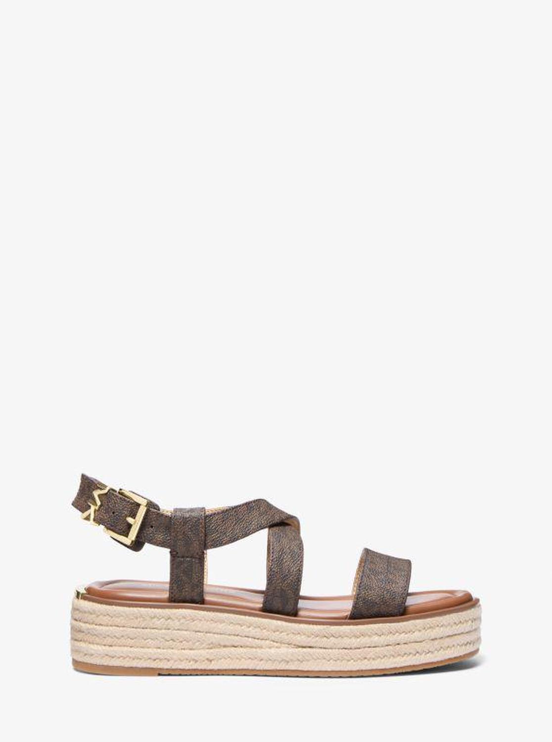 Lynn Signature Logo Platform Espadrille Sandal