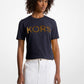 Sequined Logo Cotton T-Shirt