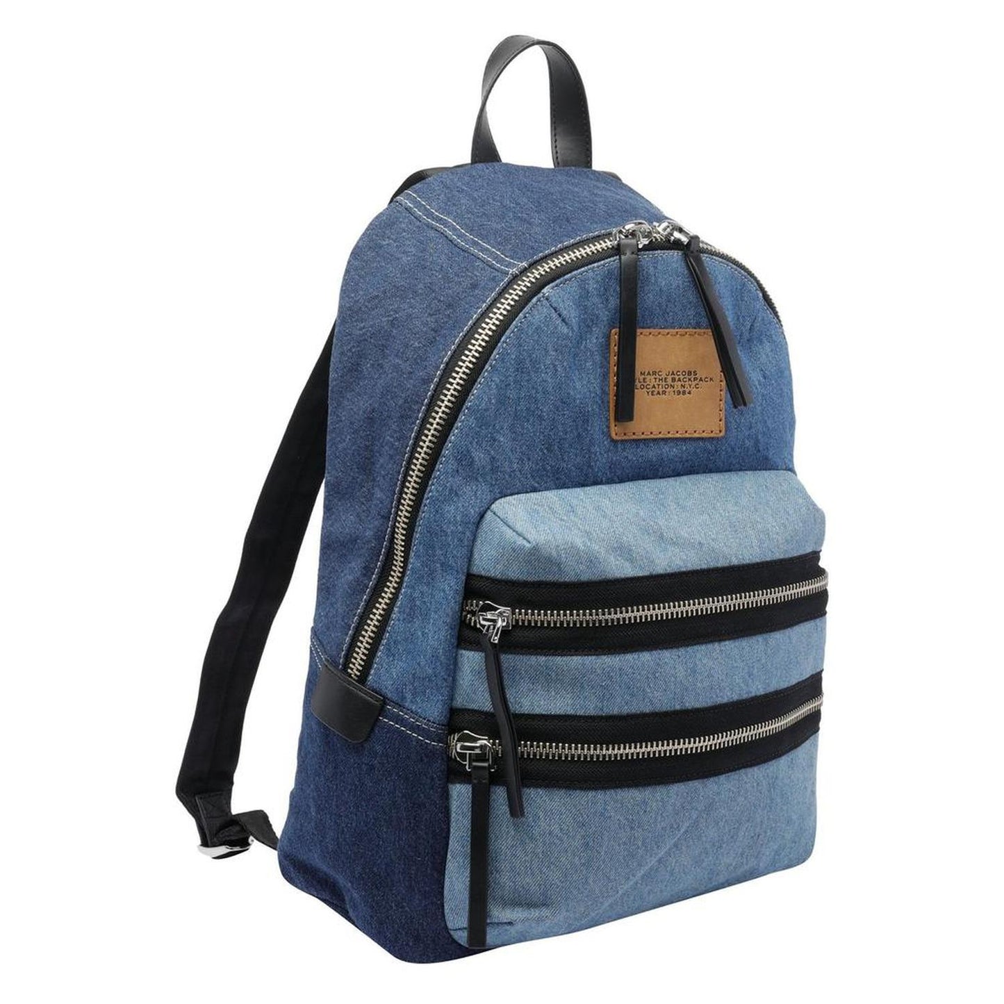 Marc Jacobs The Biker Colorblock Denim Large Backpack