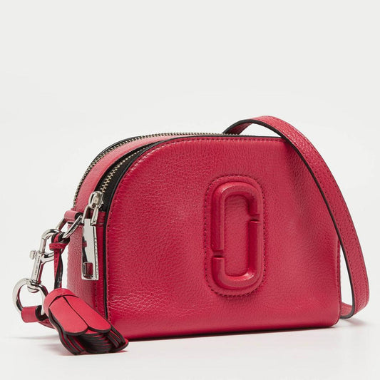 Marc Jacobs Coral Leather Small Shutter Camera Crossbody Bag