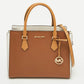 Brown/white Leather Large Hope Tote