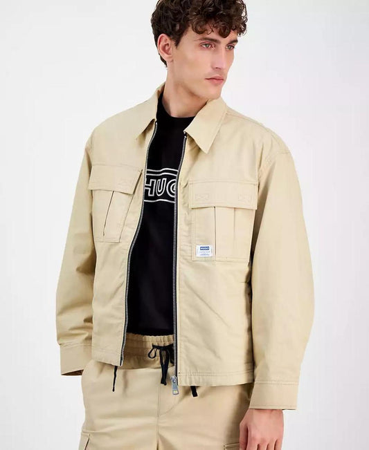 Men's Bino Long Sleeve Four-Pocket Zip-Front Jacket
