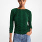 Snake Print Matte Jersey Top