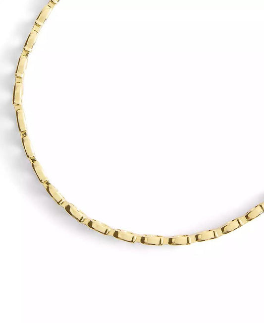 Gold Beveled Signature C Link Choker Necklace