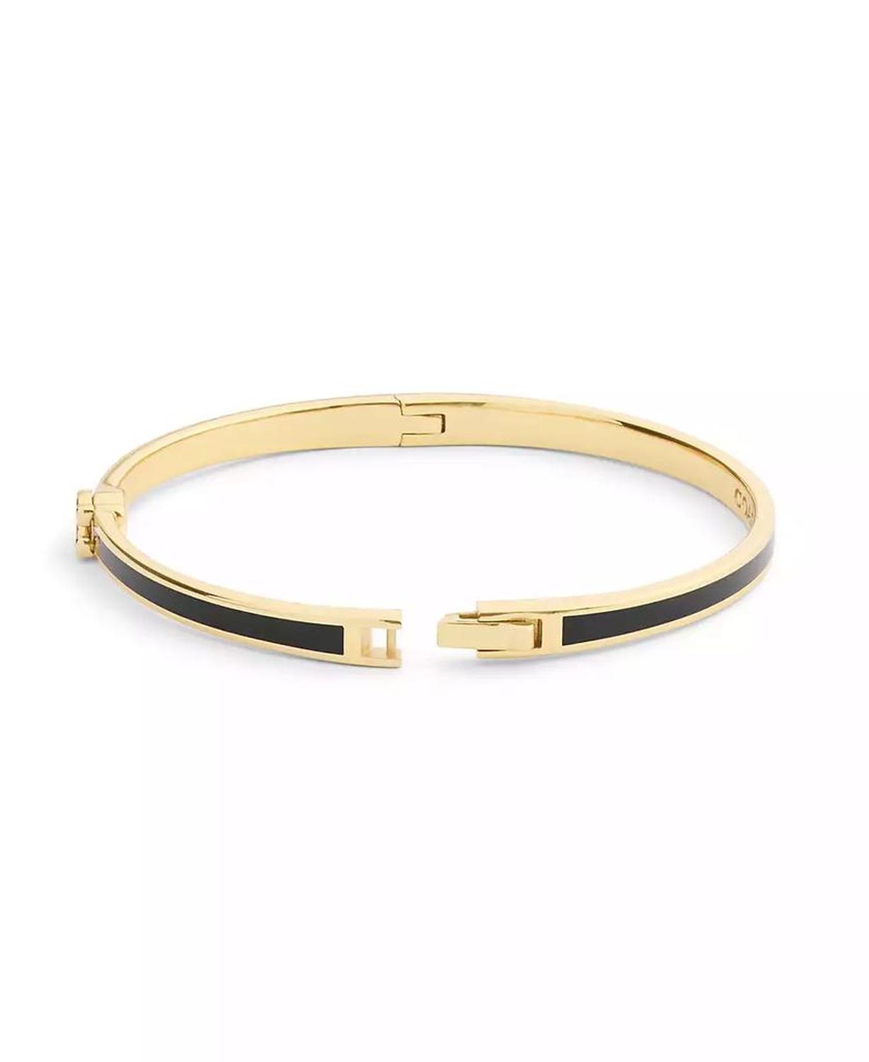 Gold Plated Hinged Bangle Bracelets
