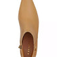 Women"s Rebecca Buckle Kitten-Heel Leather Booties