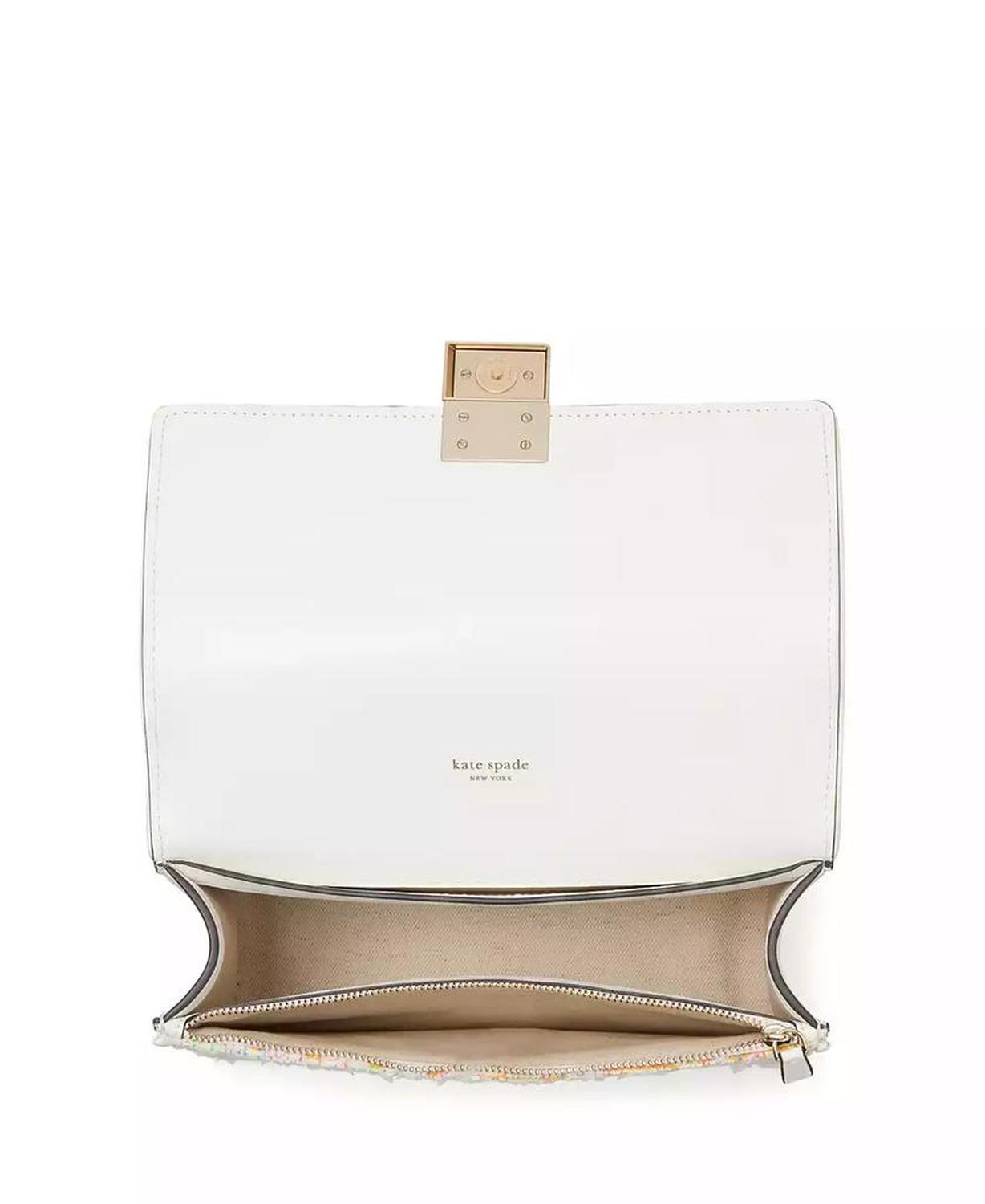 Deco Tweed Chain Strap Mini Shoulder Bag