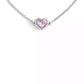 Faux Stone Halo Stone Heart Slider Bracelet