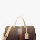 Grayson Extra-Large Empire Signature Logo Stripe Weekender Bag