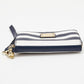 Michael Kors  Leather Striped Zip Around Wallet