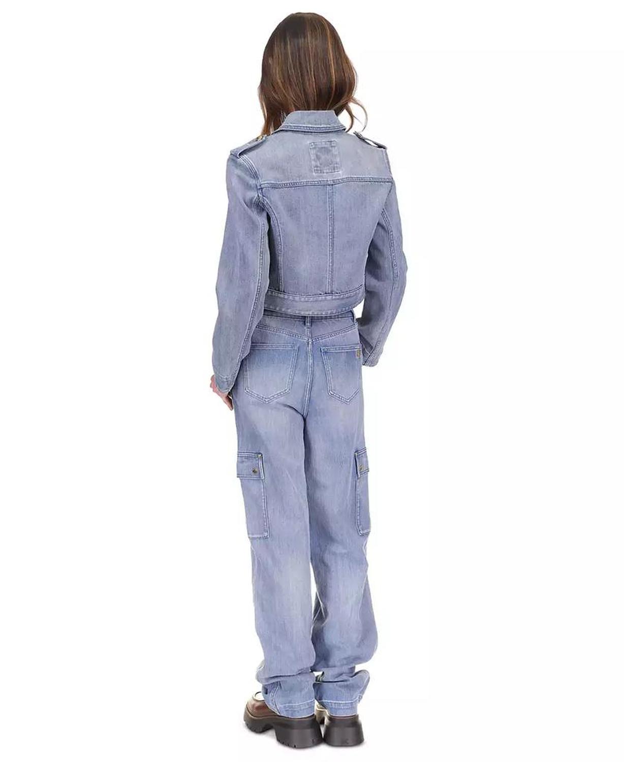 MICHAEL Women's Cropped Denim Jacket
