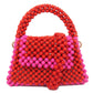 pink Color Beads Handbag (Pre-Owned)