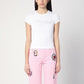 Women's T-Shirt With Logo And Micro Crystals