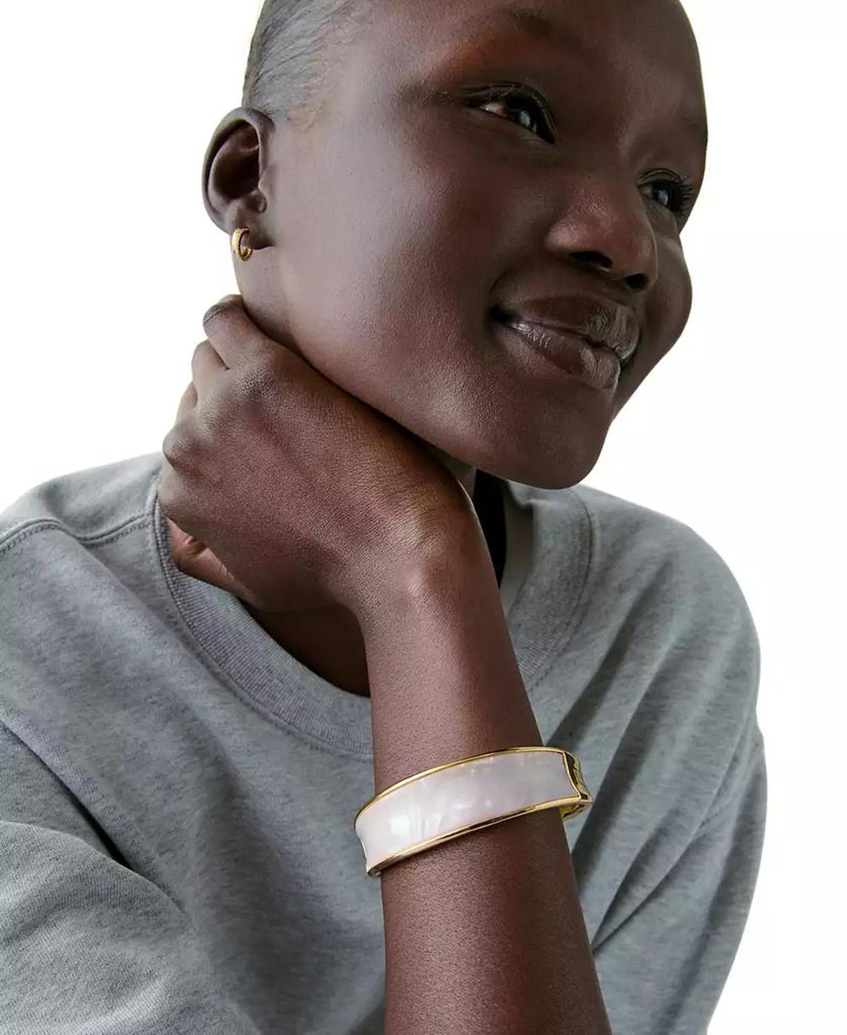 Cubic Zirconia Bangle Bracelet (also in Silver-Tone)