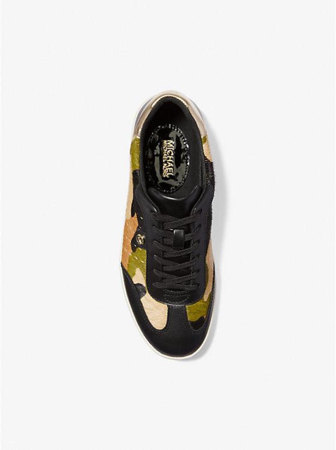 Scotty Camouflage Print Calf Hair Sneaker